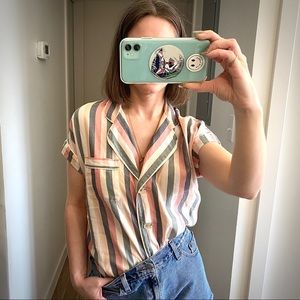 MADEWELL PAJAMA STYLE TOP